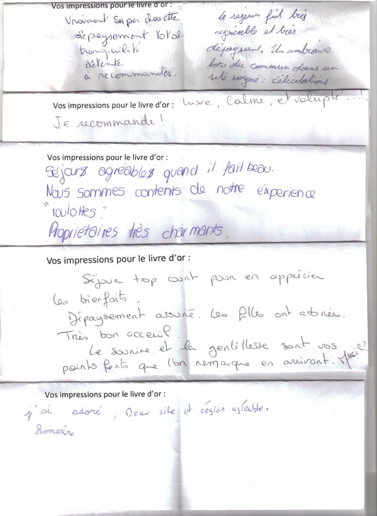 page 4 du livre dor